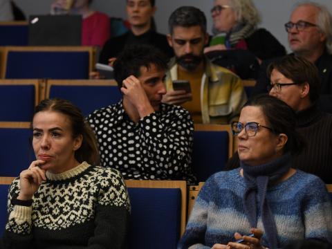 Á fundi með frambjóðendum um háskólamál 25. nóvember 2024