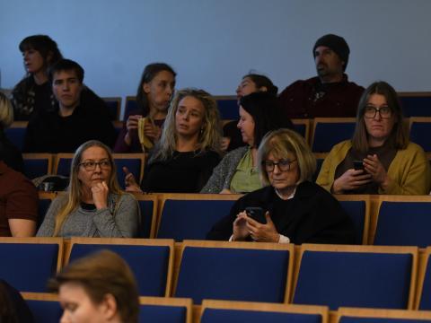 Á fundi með frambjóðendum um háskólamál 25. nóvember 2024
