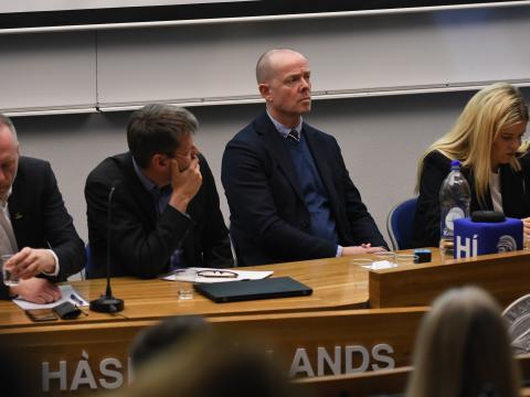 Frá fundi með frambjóðendum um háskólamál 25. nóvember 2024