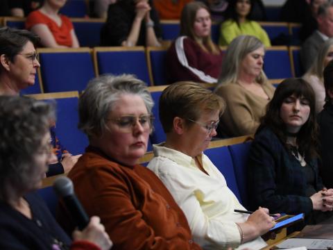 Frá fundi með frambjóðendum um háskólamál 25. nóvember 2024