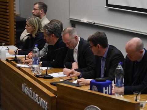 Frá fundi með frambjóðendum um háskólamál 25. nóvember 2024