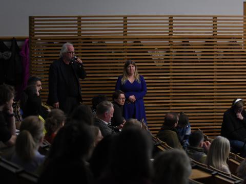 Frá fundi með frambjóðendum um háskólamál 25. nóvember 2024