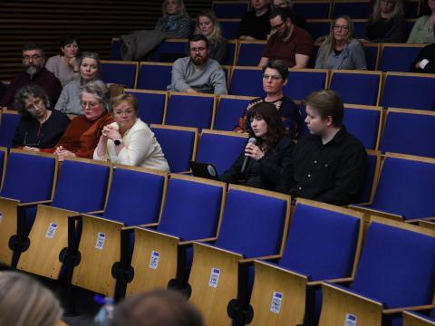 Frá fundi með frambjóðendum um háskólamál 25. nóvember 2024