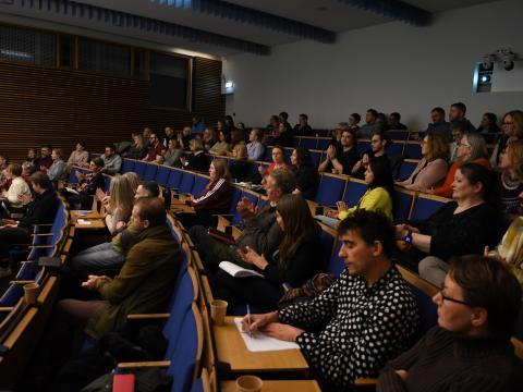 Frá fundi með frambjóðendum um háskólamál 25. nóvember 2024